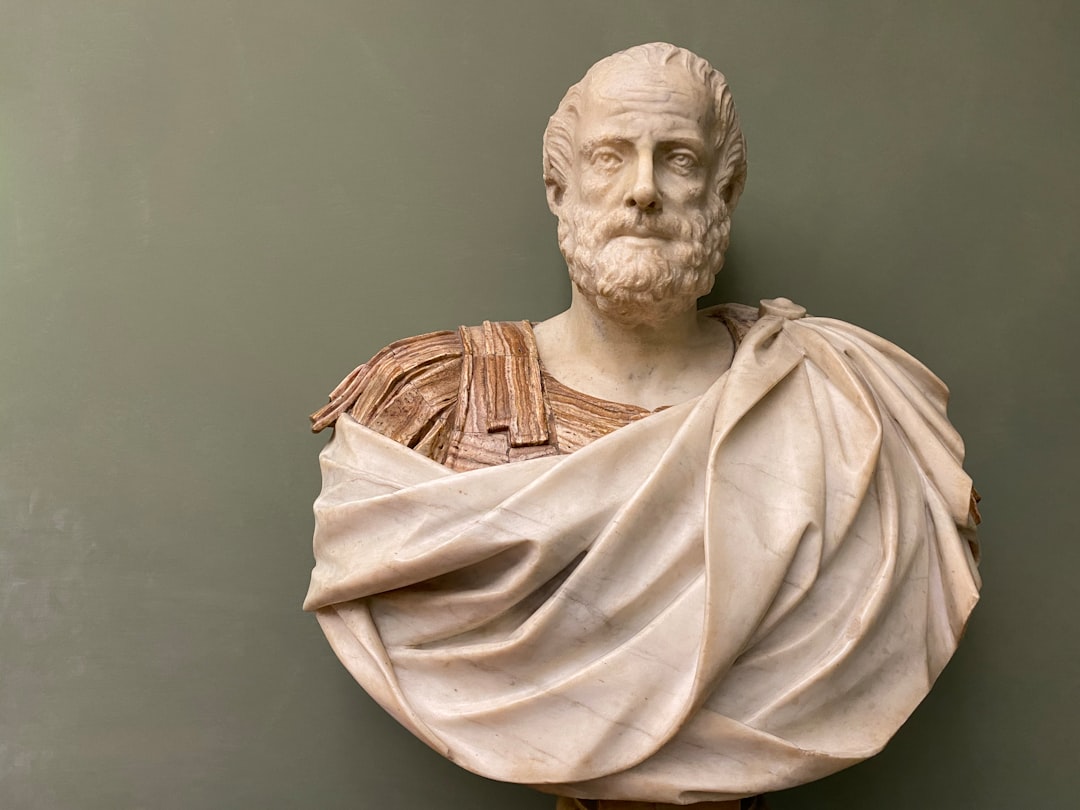 Classical statue evoking ancient philosophy