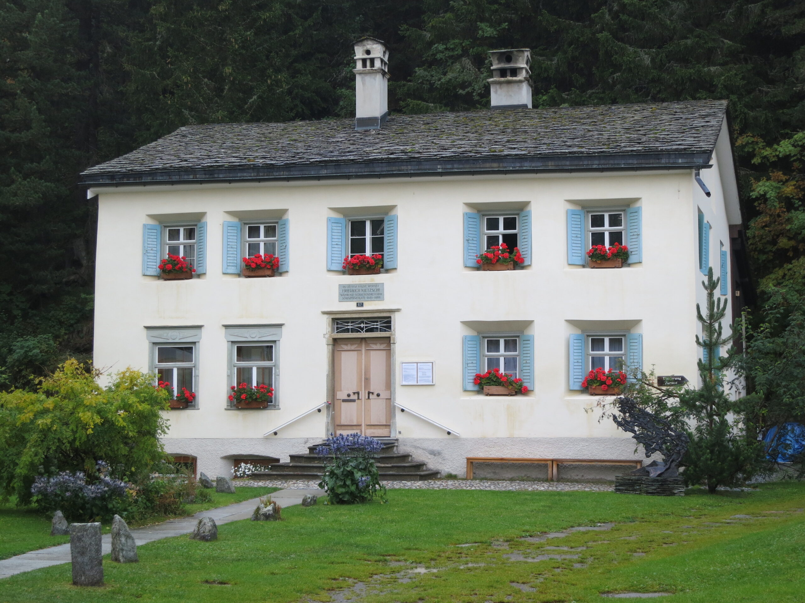 The Nietzsche-Haus in Sils Maria, Switzerland, where Nietzsche spent his summers from 1881 to 1888