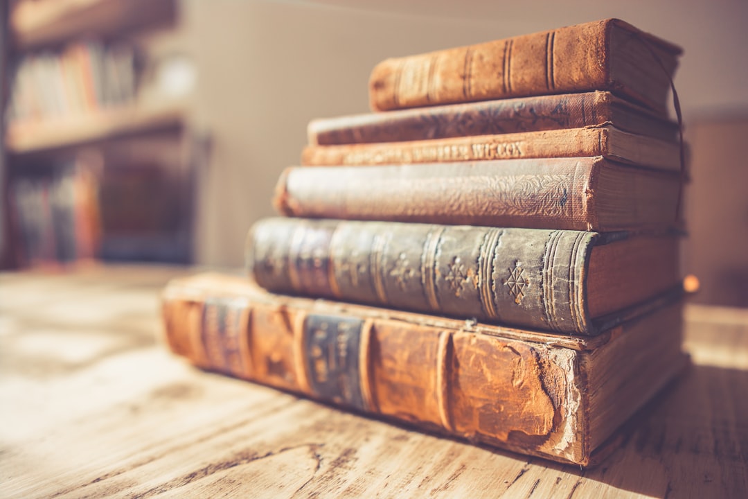 Stack of old philosophy books